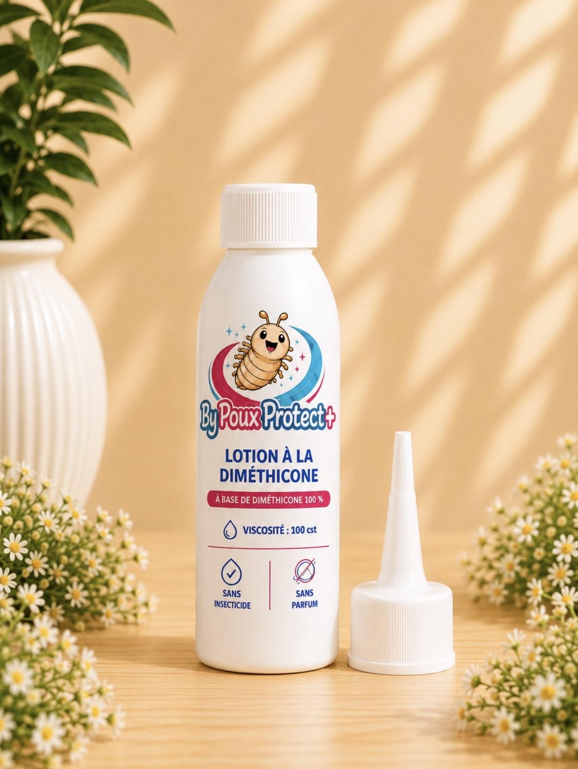 Lotion diméthicone sans insecticide – Applicateur de précision inclus