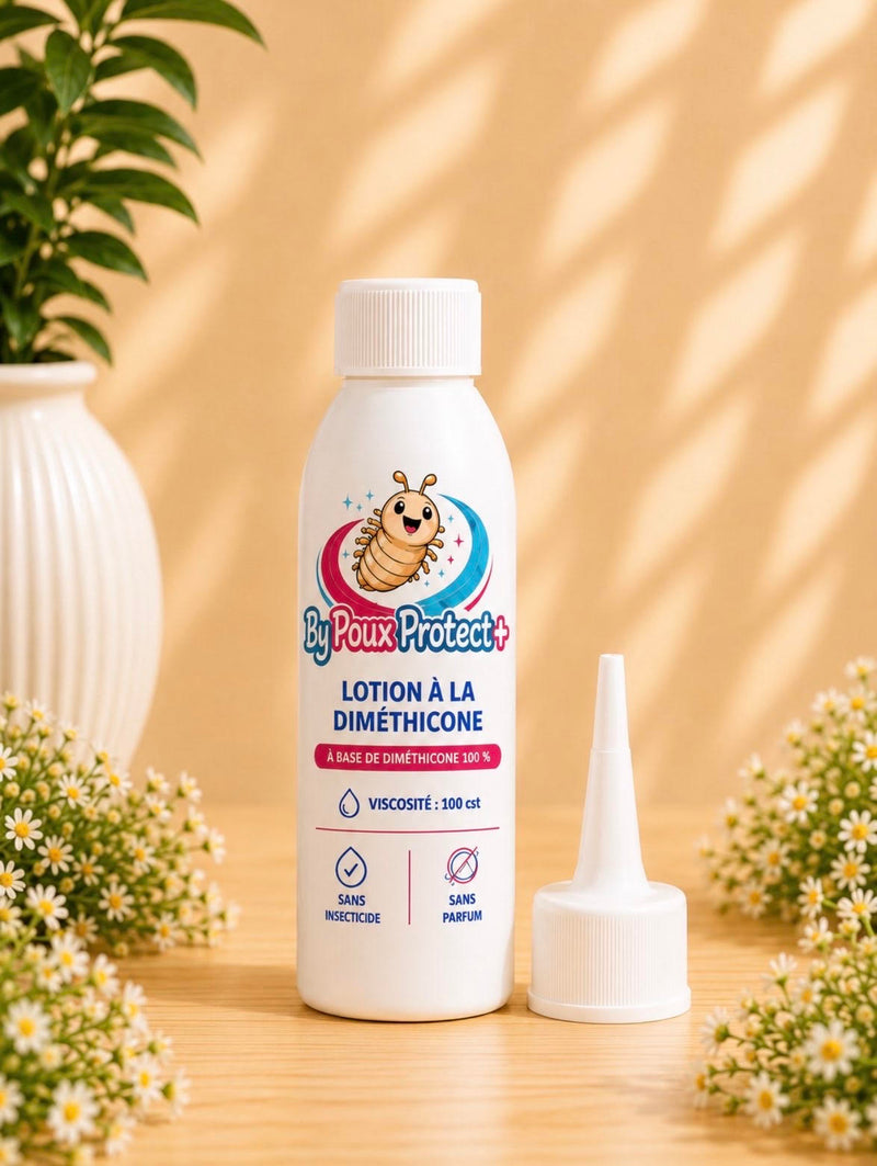 Lotion diméthicone sans insecticide – Applicateur de précision inclus
